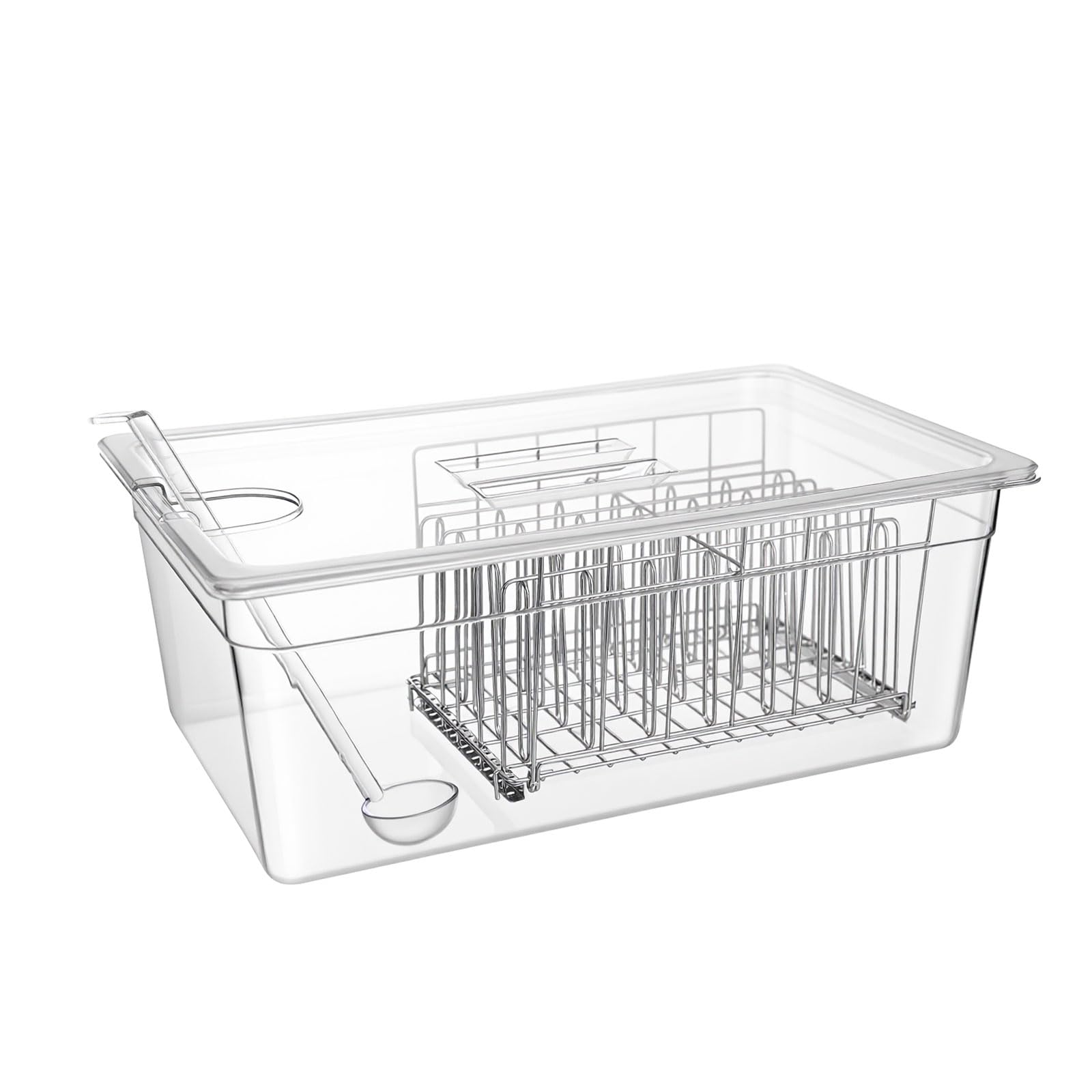 Récipient sous vide de 25 l avec couvercle, grille et cuillère - Baignoire de cuisson de précision pour circulateurs d'immersion instantanée Anova Nano, Joule, grand kit d'accessoires