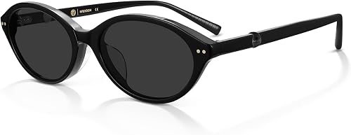 Retro Polarized Narrow Sunglasses for Women Men, Trendy 90s Y2K Sunnies, Exclusive Eyewear Brand of EssilorLuxottica