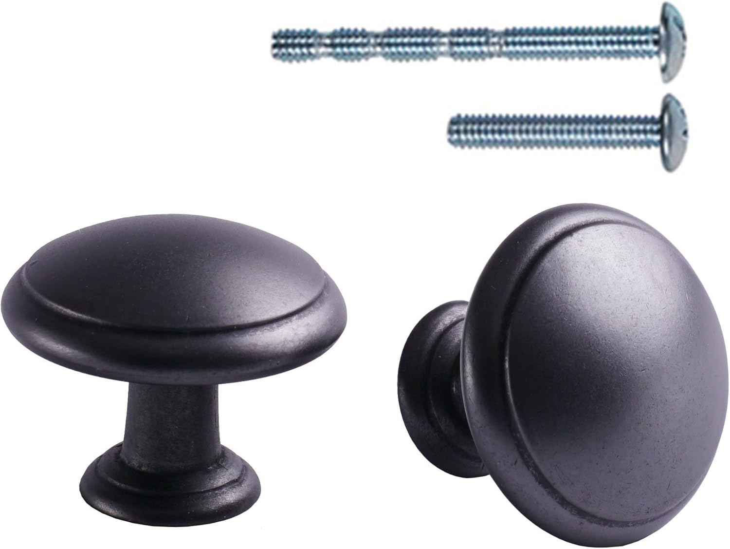 10 Pack 1-3/16" (30.5mm) Kitchen Cabinet Knobs,Drawer Knobs for Home Improvement Antique Brass Drawer Pulls Knobs Furniture Hardware Handles for Kitchen Bathroom