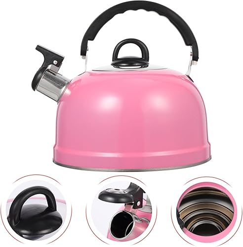 Miniatura 4 de Alipis Hervidor de gas silbante olla para agua hirviendo, práctica olla de agua caliente con asa, adecuada para cocina y uso doméstico