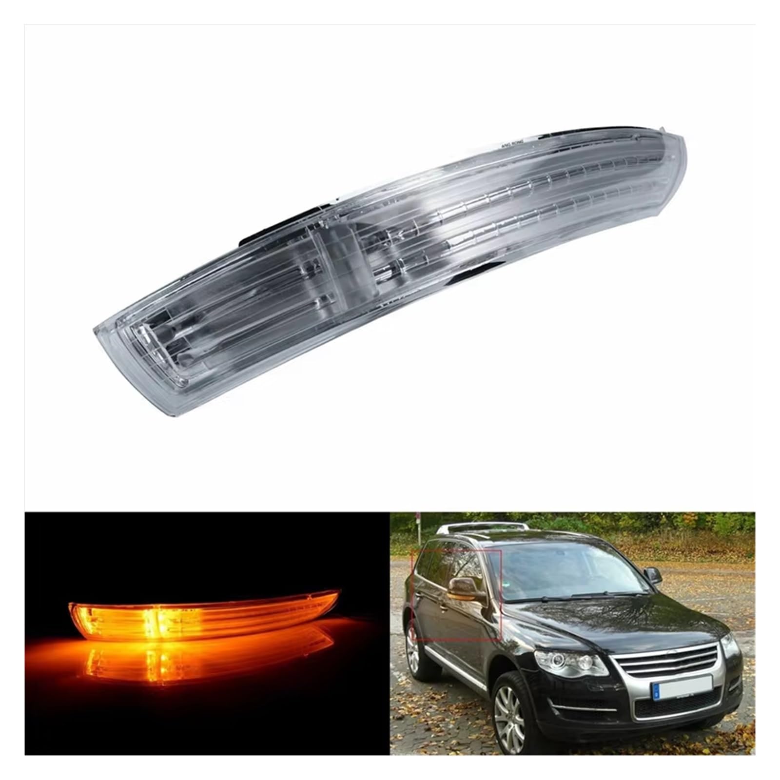 Freccia Specchietto LED Per VW Per Touareg 2007-2011 Specchietto Retrovisore Laterale Per Auto LED Indicatori Di Direzione Lampada Ambrata 7L6949102C Indicatore Di Direzione