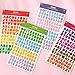 2 Feuilles Mignon Couleur Lettre Autocollants Ruban Alphabet Autocollant Kawaii Scrapbooking Album Photo planificateur décoration coréen Papeterie