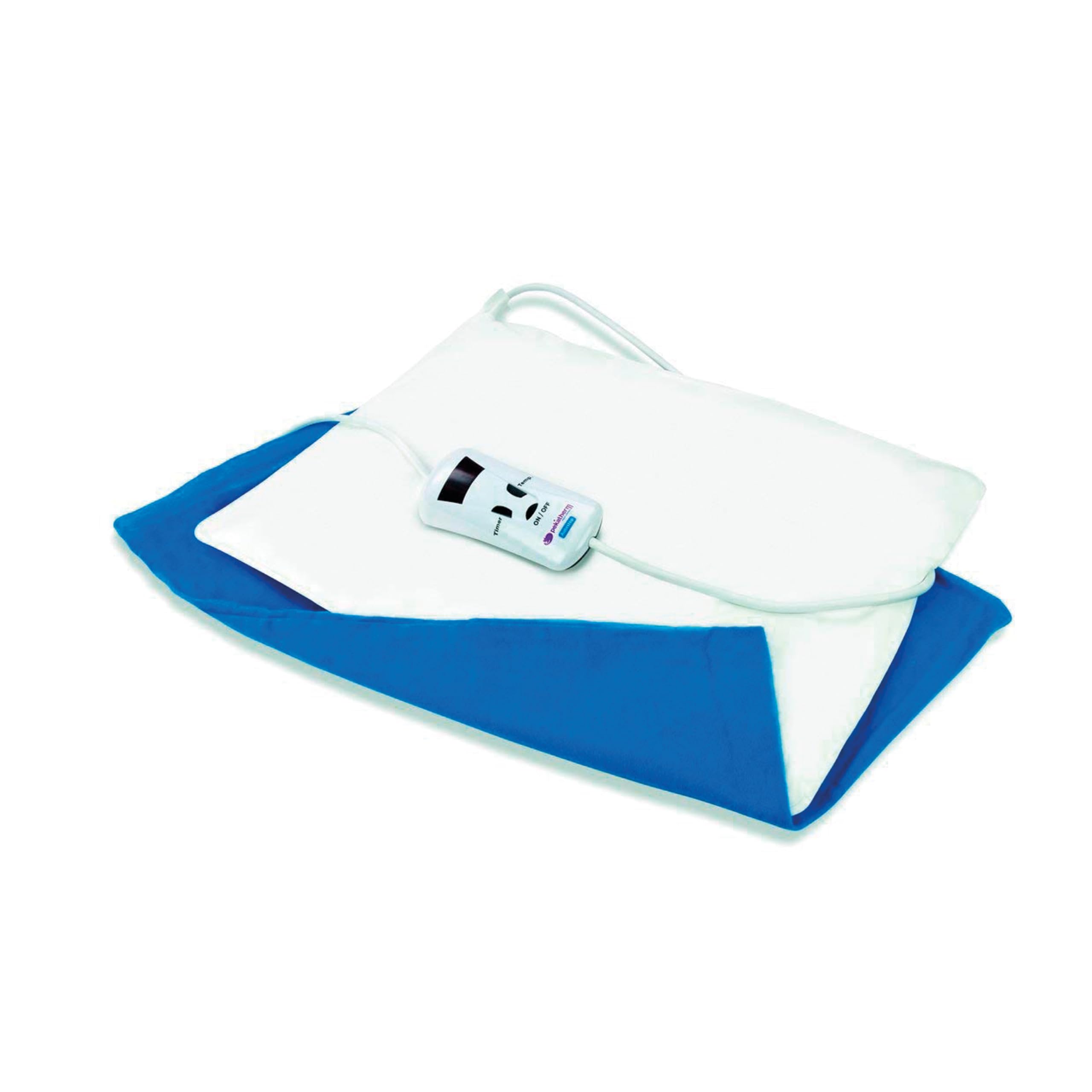 Pekatherm Almohadilla Eléctrica Universal Pequeña con Funda | Tamaño 40x30 cm | 110 W de Potencia y 4 Niveles de Temperatura | Almohadilla Térmica Elaborada en PVC y Funda de Algodón 100% U20P