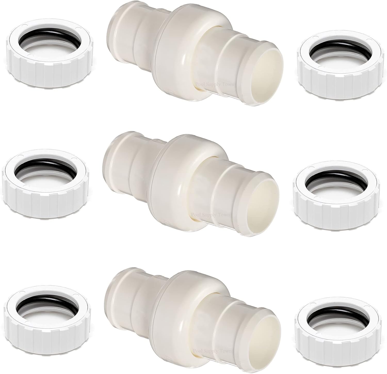 ATIE 360 Pool Cleaner Combo Kit - Hose Swivel 9-100-3002 & Nut 9-100-3109 (4 Pack) for Zodiac Polaris 360