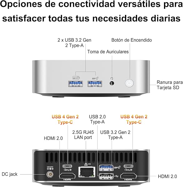 GEEKOM IT11 2TB NUC Mini PC, Intel i7-11390H (8 Threads, 12MB Cache, MAX 5GHz), 32GB DDR4 Windows 11 Pro con Intel Iris Xe Graphics Mini Desktop, NUC i7 8K UHD Computer | USB4 | Wi-Fi 6 - 5