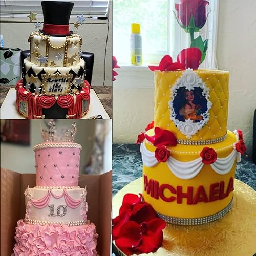 Miniatura 5 de Tamaños Vintage Swag Cake Border Wedding Palace Riband para pasta de azúcar, pasta de goma, molde de silicona DIY caramelo de chocolate, fondant,