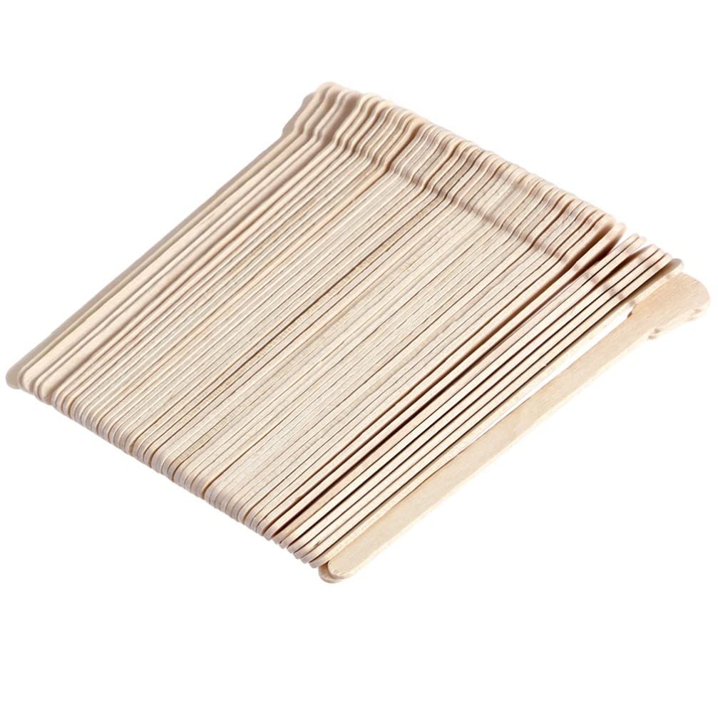 FOMIYES 500piezas Depilación Espátulas De Madera Para Encerar Espátula Para Cera Para Depilacion Facial y Corporal Unidades Color Madera Original