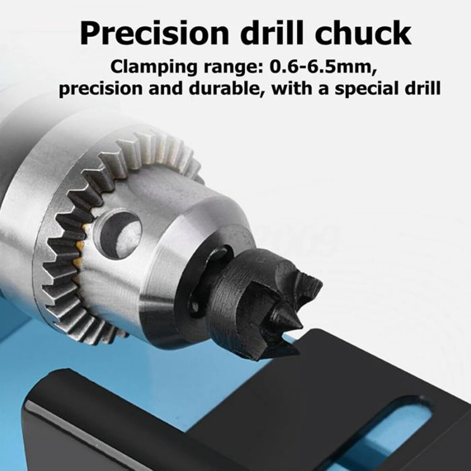 Mini Lathe for DIY Woodworking, Mini Wood Lathe Beads Polisher Machine, Milling Machine DIY Grinding Polishing Beads Drill Rotary Tool Standard Set, 12V-24VDC 150W