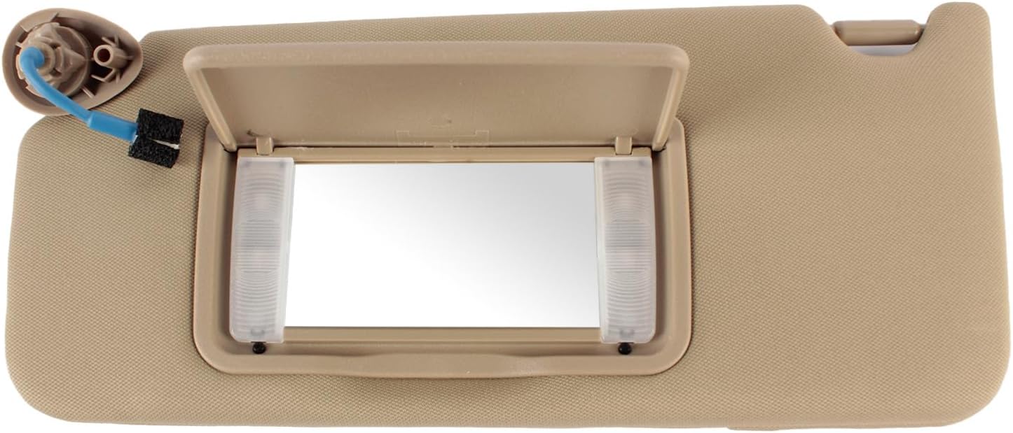 Left Driver Side Sun Visor Compatible with Honda Accord 2008 2009 2010 2011 2012 2013 2014 2015 2016 2017,Sun Visor Replace 83280-TA0-A91ZB(Beige)
