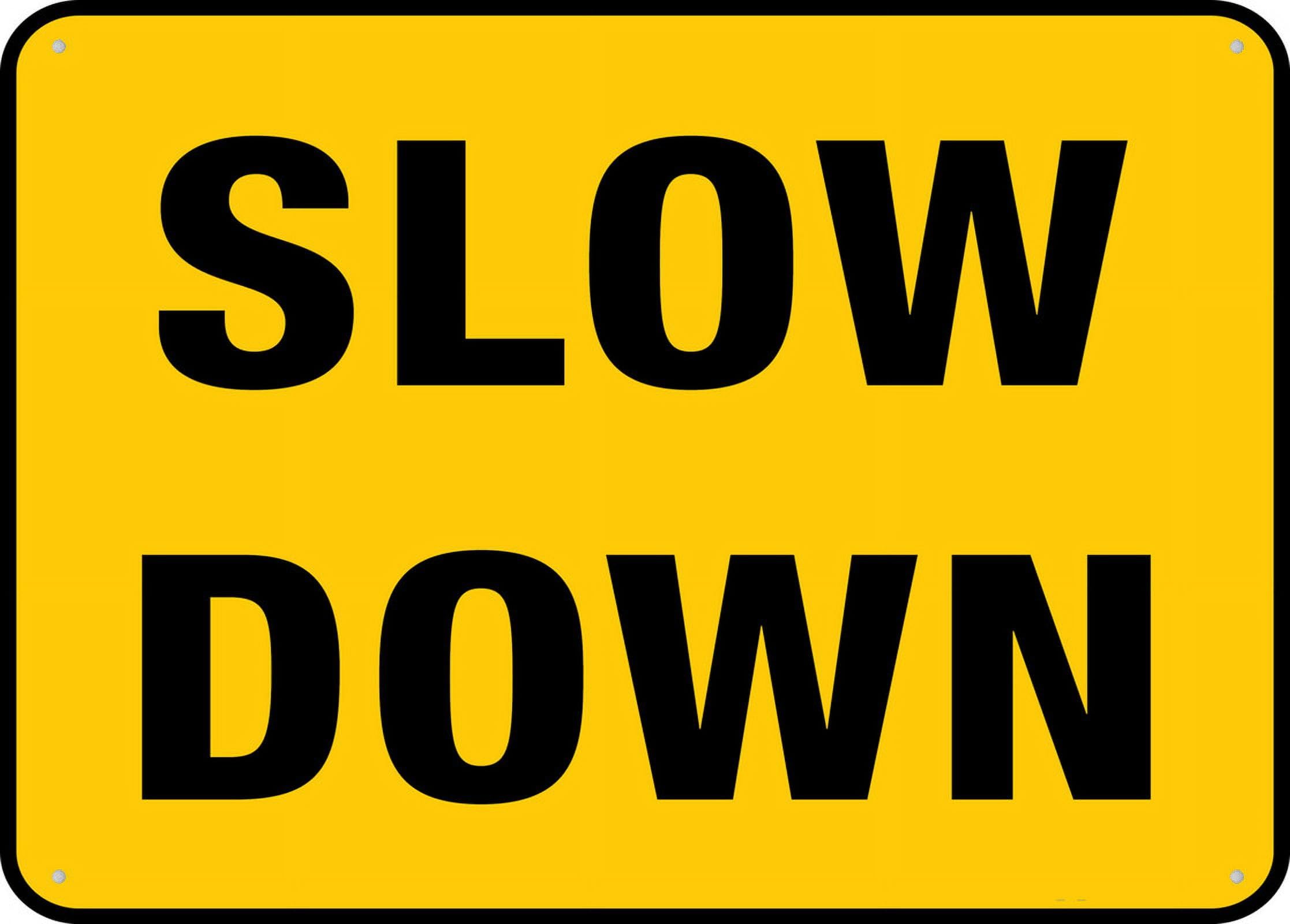 Slow Down Wall Art Decor Plaque for Cafe Farm Garage Garden Yard Tin Sign 8x12 Inch