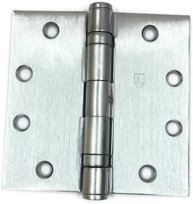 Hager Full Mortise Stainless Steel Hinge BB1191 NRP 4.5 x 4.5 US32D/630 (Satin Stainless Steel) - Box of 3 Ball Bearing hinges