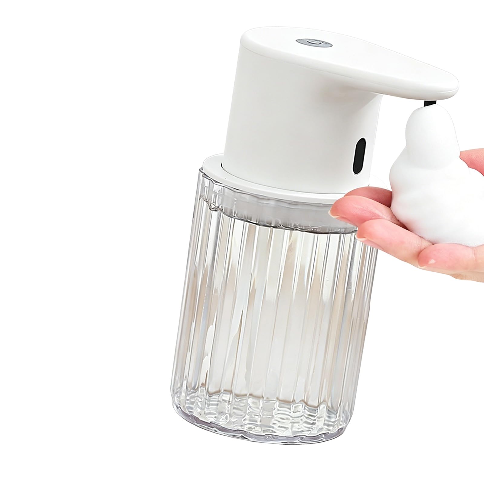 300ml Automatic Foaming Soap Dispenser Touchless Hand Soap Foam Dispenser Induction Hand Washer for Hotel Bathroom Modern Bathroom Accessory