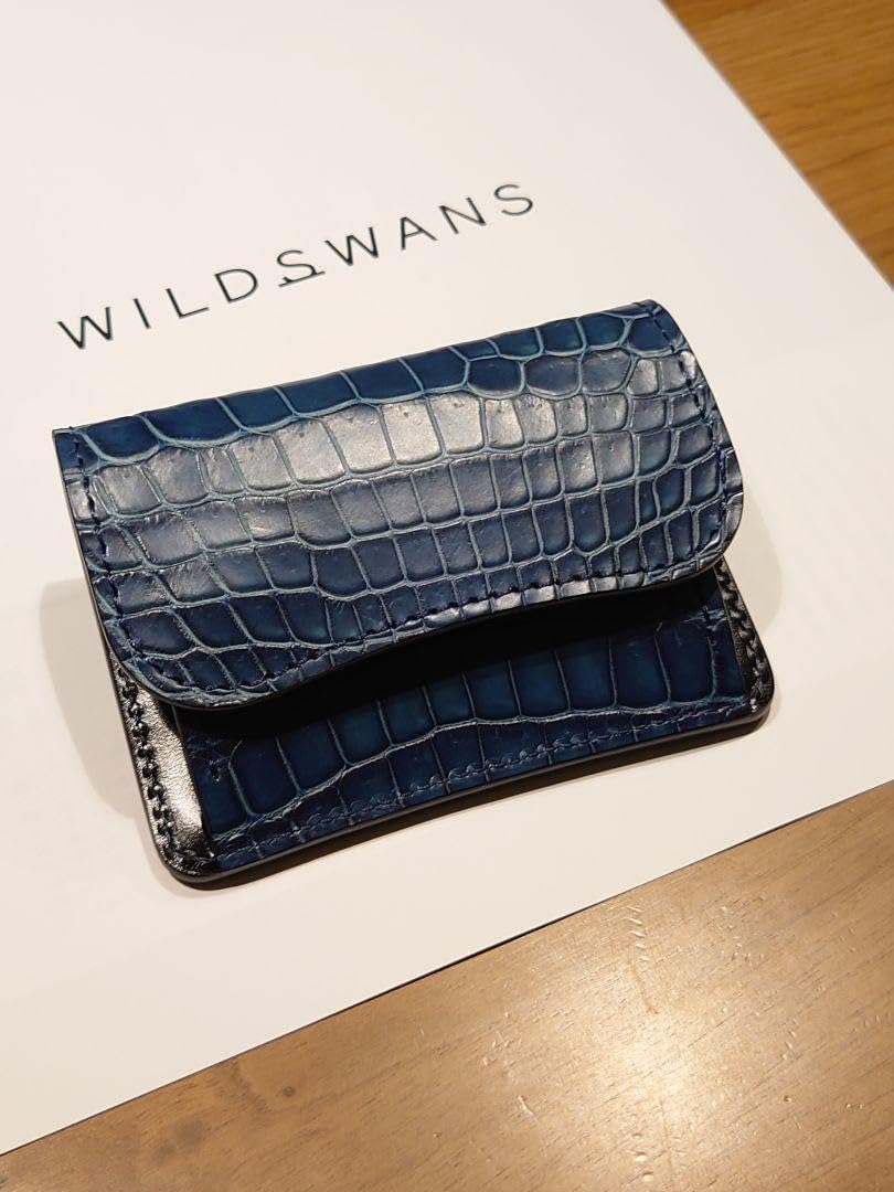 【極美品】藍染クロコ　タング　ワイルドスワンズ WILD SWANS（ワイルドスワンズ）TONGUE（タング）マルチコイン