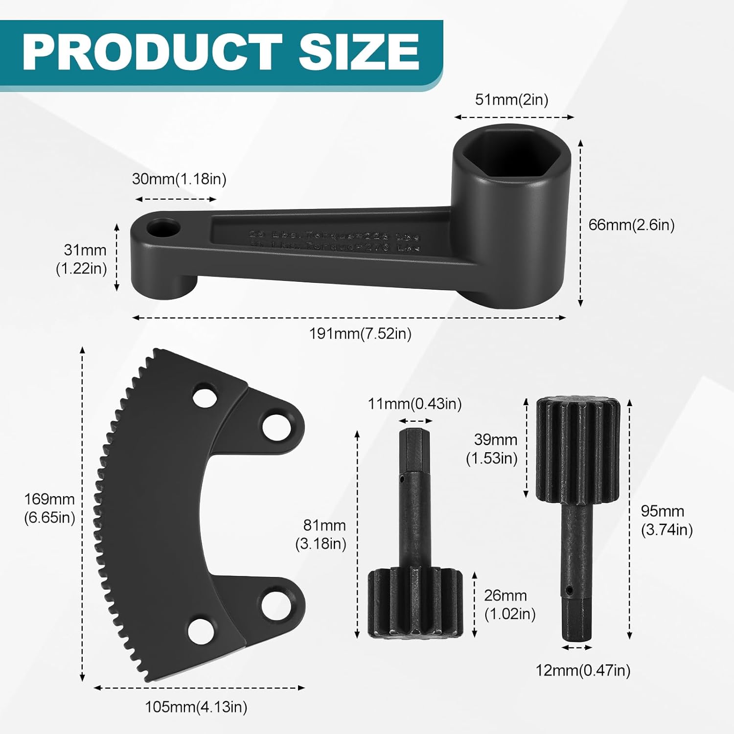 Torque Leverage Tool 000133 Fit for Classic VW Bug/Volkswagen Beetle Torque Multiplier Leverage Tool 36mm Axle Nut and Flywheel Gland Nut Removal & Installation