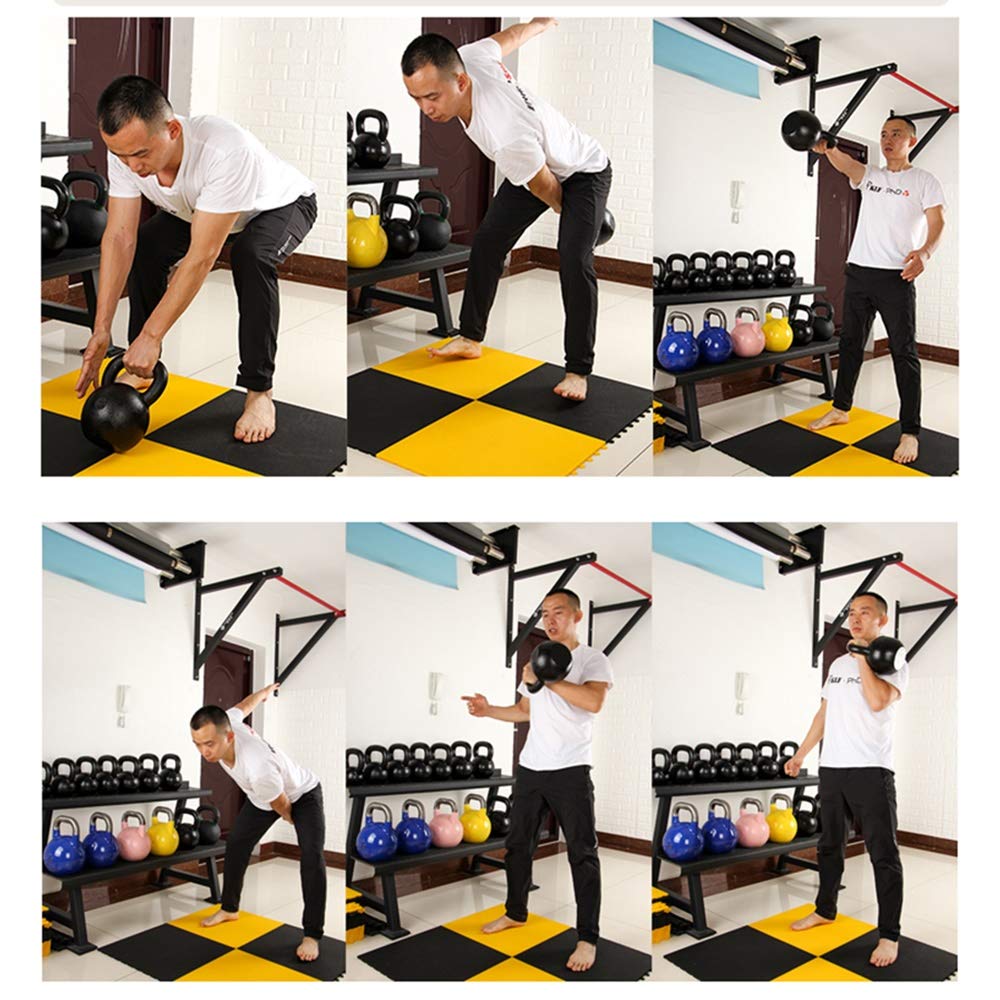 Kettlebells HUAHUA Hierro Fundido, Hombres Y Equipo De Entrenamiento De Aptitud De Las Mujeres, 8kg, 10kg, 12kg, 14kg, 16kg, 20kg, 24kg, 28kg (Size : 8kg)