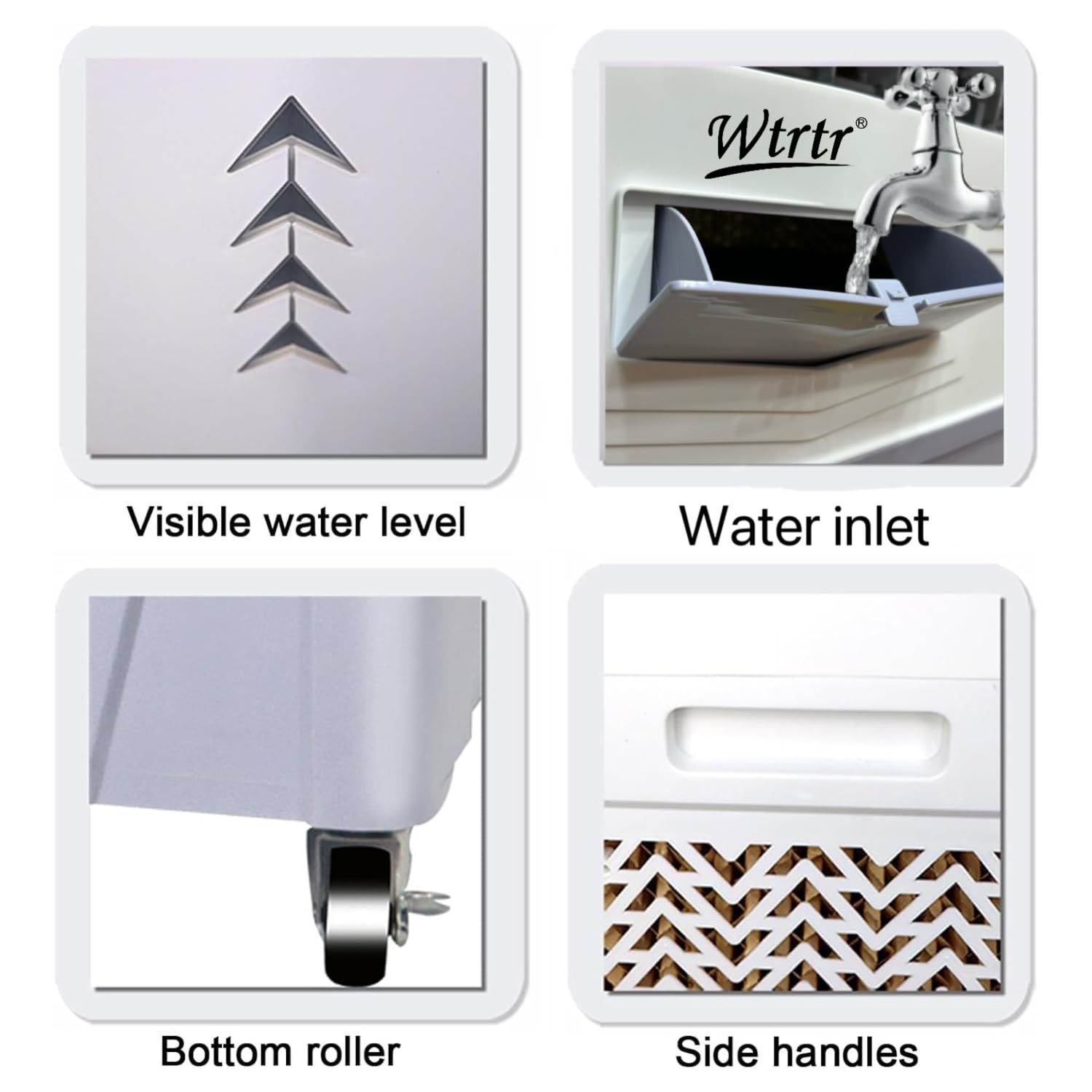 Wtrtr 60L Air cooler,Evaporative Air Cooler,Home air conditioning fan refrigeration single cold air cooling fan Commercial home mobile air conditioner (60L)