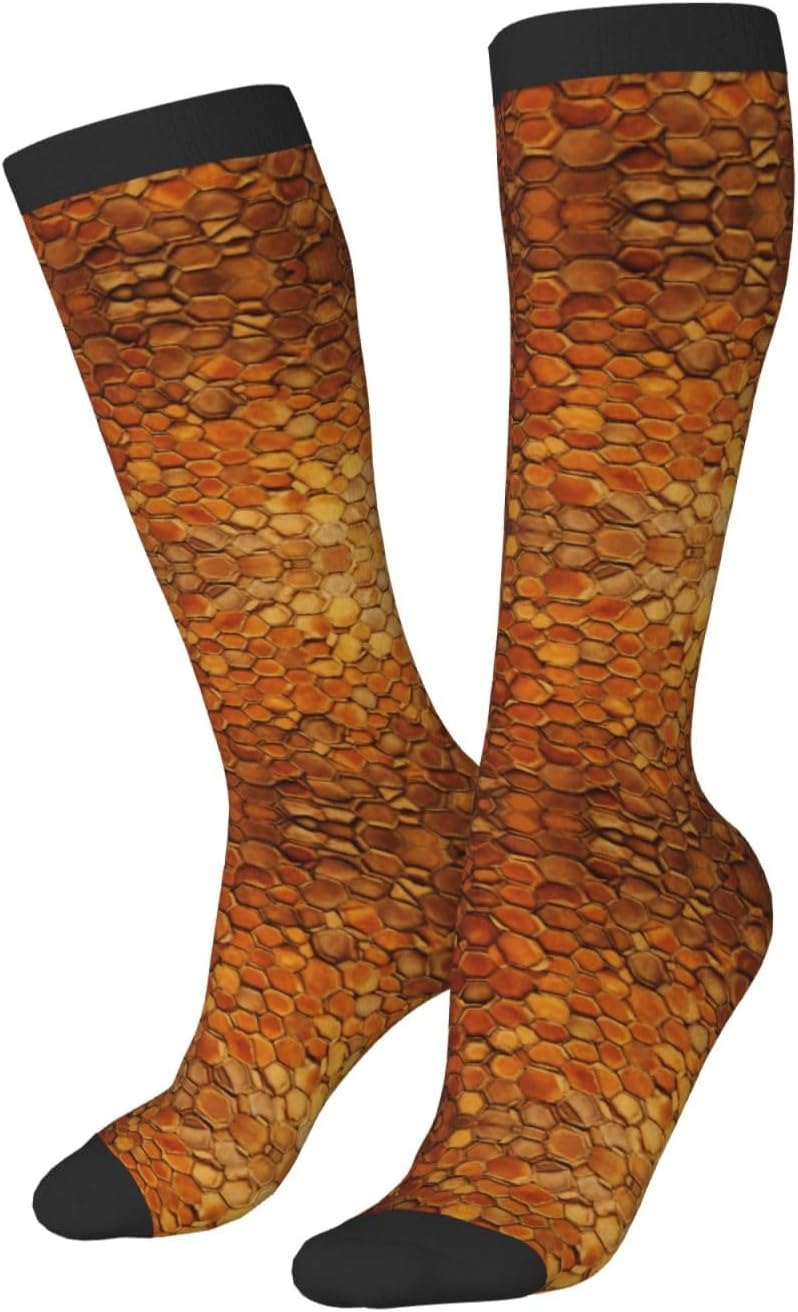 Wine Cork Print Breathable Crew Neck Athletic High Socks,Suitable For Sports,Running,And Travel.