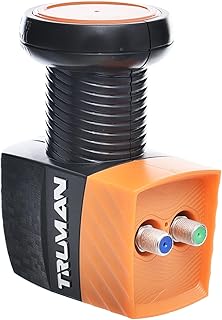 مصباح ال ان بي بلاستيكي مع منفذ مزدوج ودعم كامل الترا اتش دي للأطباق من ترومان TM-221 - أسود