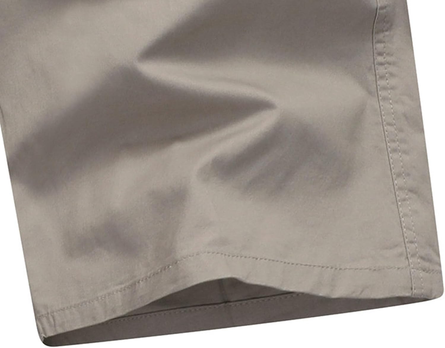DGHM-JLMY Men Summer Elastic Waist Casual Loose Shorts Lightweight Relaxed Breathable Leisure Shorts Solid Pocket Cargo Short