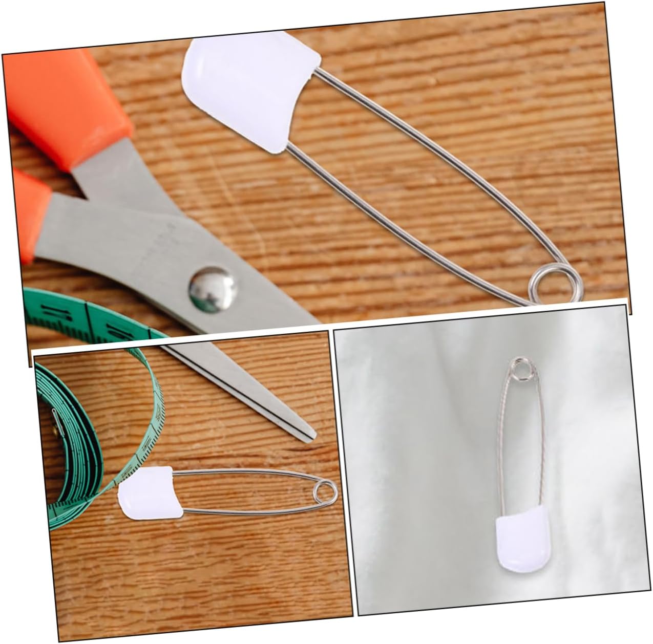 30pcs Diaper Pin Large Safety Pins Non-irritating Pp Material Portable for Travel