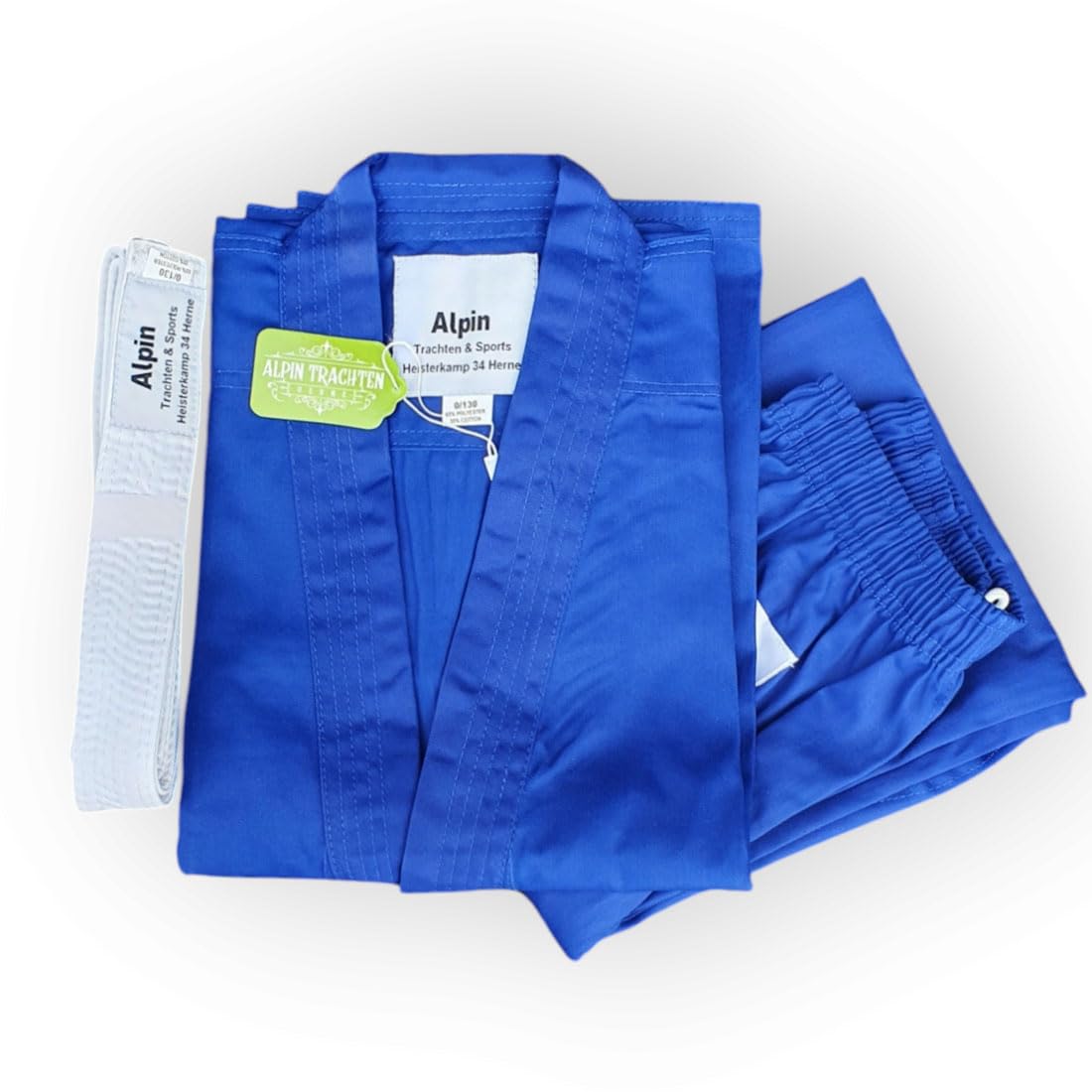Judoanzug Judo Anzug Blau mit Weißen Gürtel 110-200 - BLU
