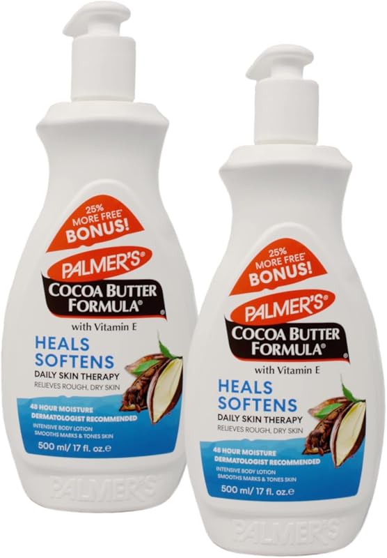 Palmers Loción de manteca de cacao con vitamina E, bono de 17 onzas (16.9 fl oz) (paquete de 2)