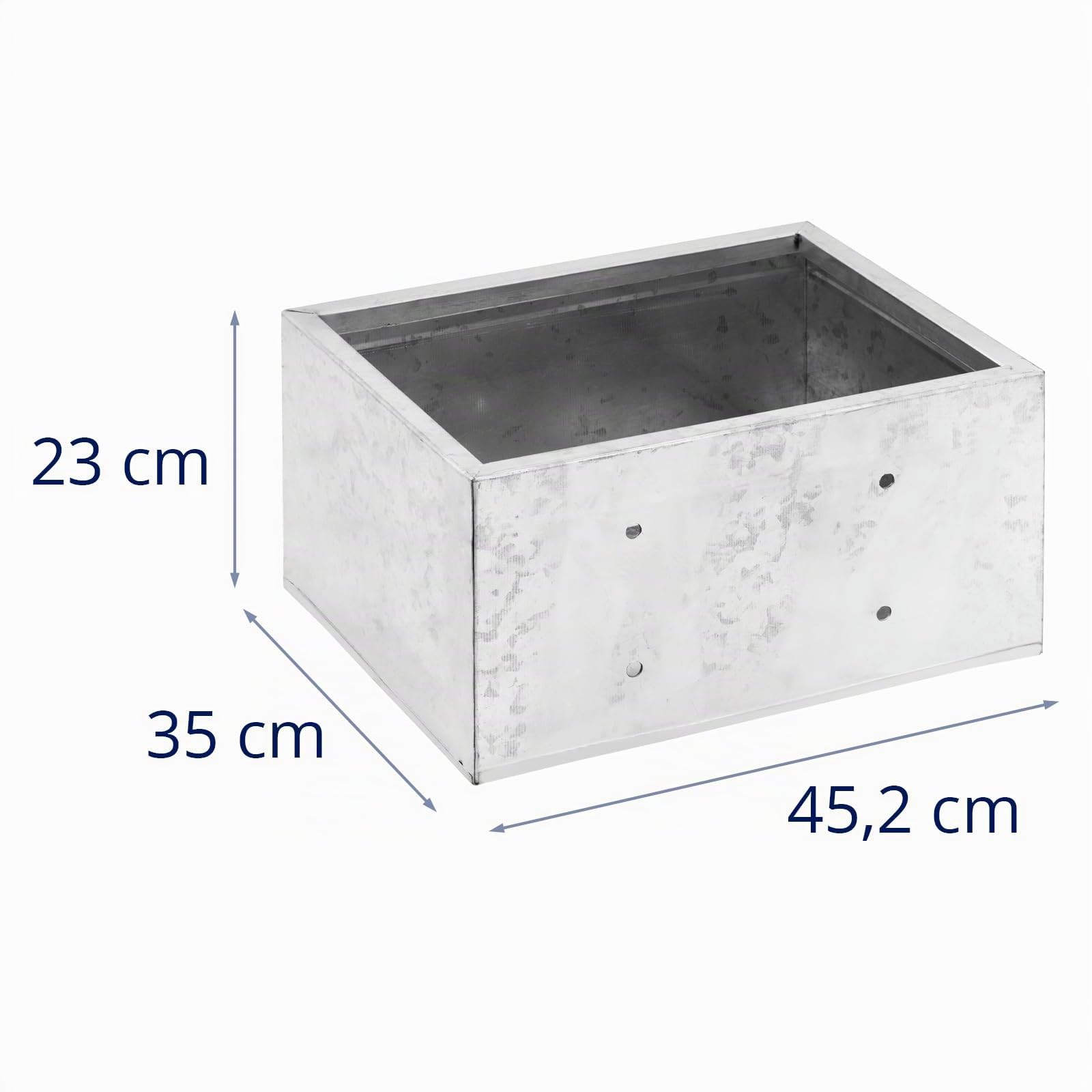 Comedero para Ganado 45 x 35 x 21,5 cm Volumen de 36 L Rectangular Comederos para caballos Comedero para vacas Comedero para cerdos Comedero para terneros