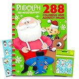 Rudolph the Red-Nosed Reindeer Giant Coloring Book with Stickers (288 Pages)