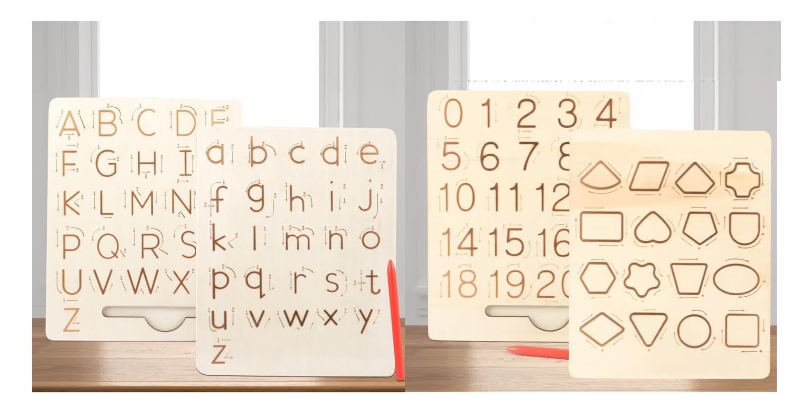 TINY TOYS CO Wooden Tracing Boards, Educational Toys For Kids, Toddlers Pre-School Nursery Learning Toys 2 Years Old Boys & Girls (Tracing Board (Letters+Numbers)) (B0CGVMMV4F) Amazon Price History, Amazon Price Tracker