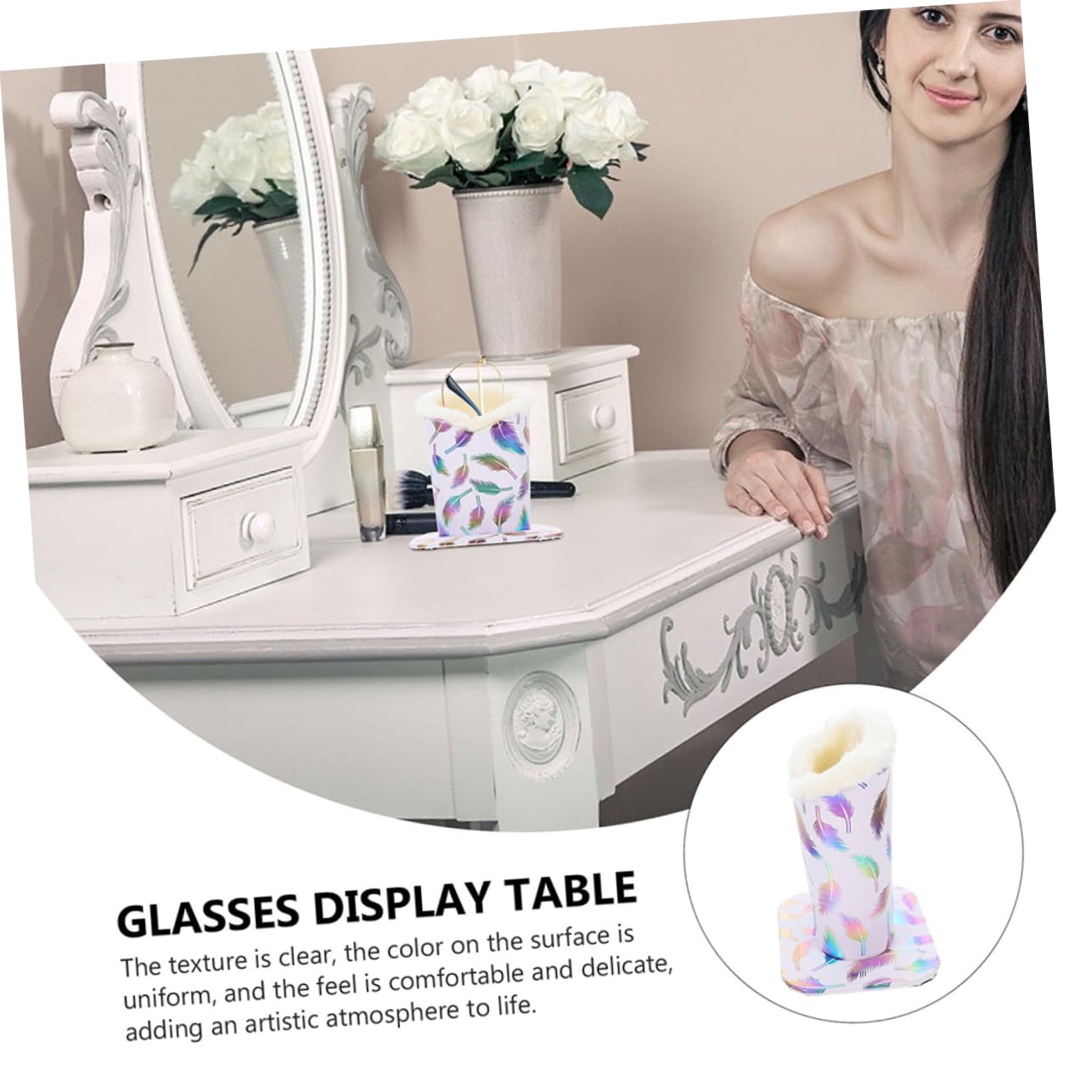 Healeved Supporti Per Occhiali E Decorativi Per Casa E Ufficio Per Esposizioni E Vetrine Per Camera Letto