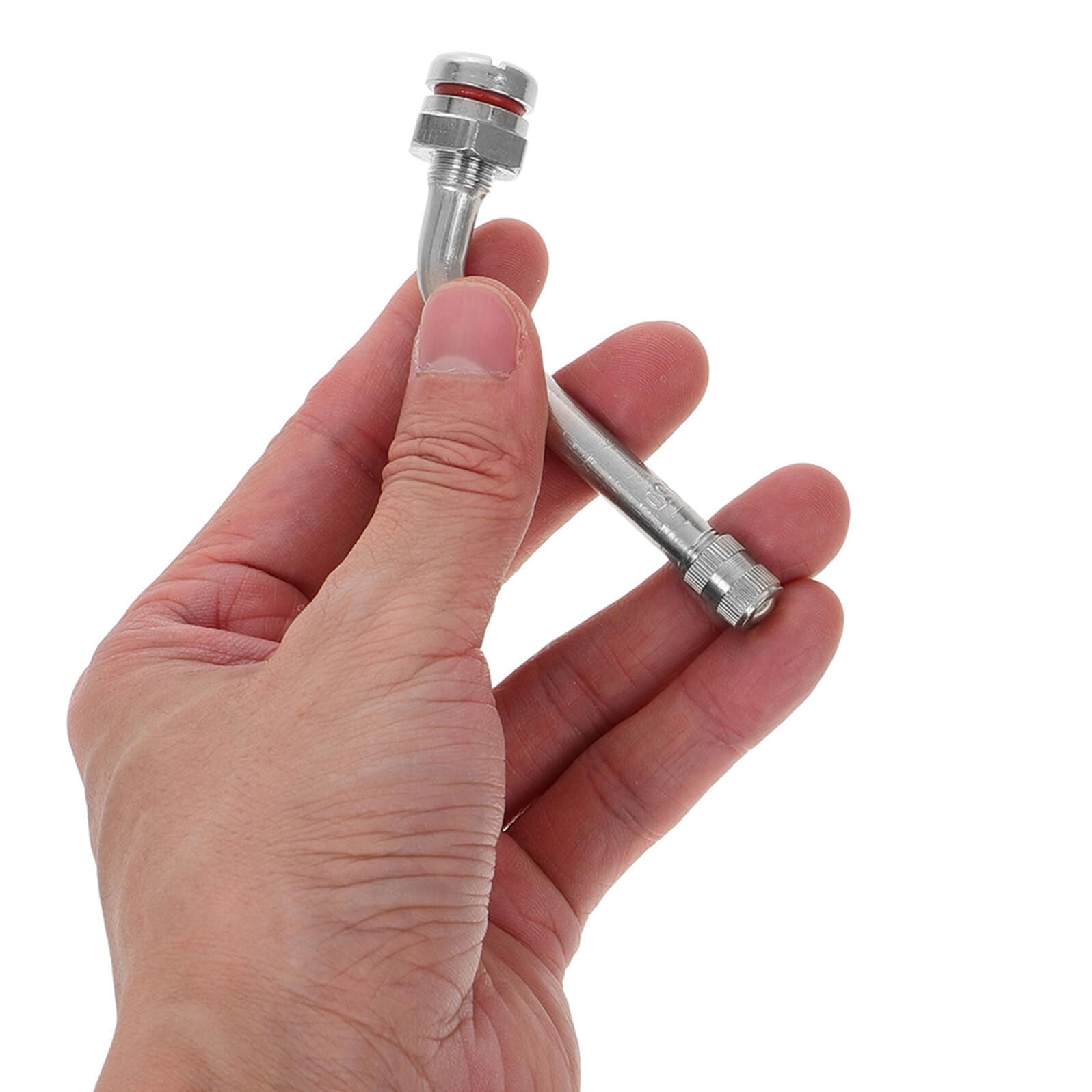 Kit 10 Pezzi Estensori Valvole Pneumatici in Metallo per Camion, Estensione Stelo Valvola Tubeless Sigillatura Antiperdita, Resistente per Manutenzione Pneumatici Pesanti