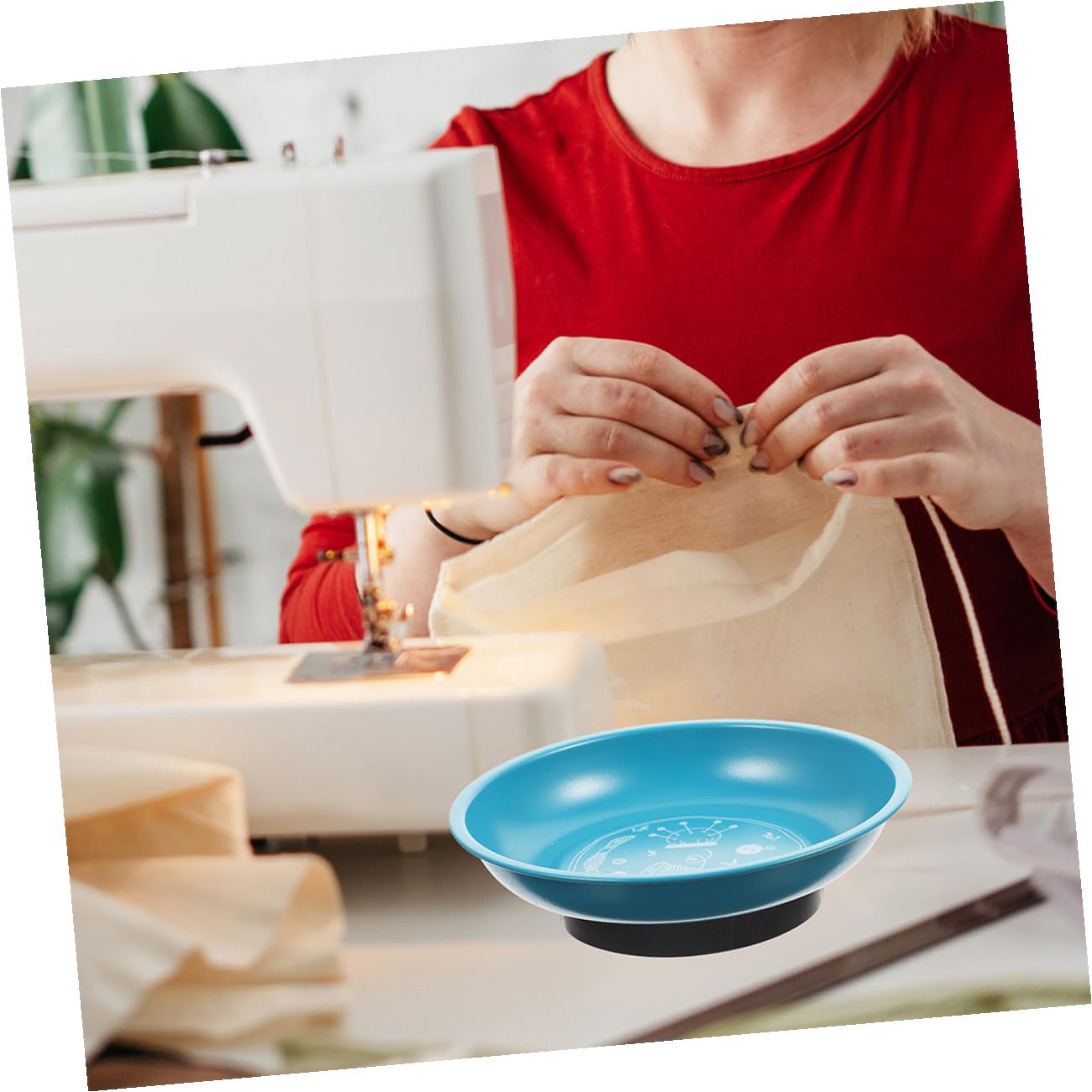 NUOBESTY 2piezas Alfiletero De Costura Contenedor Magnético Para Agujas Organizador De Agujas Para Bordar Accesorios De Costura Hogar Alfiletero Metálico Portátil Unidades