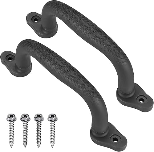 Miniatura 8 de Dolibest Juego de 4 asas de seguridad para parque infantil, juego de columpios de mano de seguridad para niños, marco de escalada, casa de juegos,