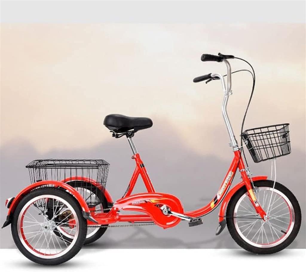 3輪自転車大人用三輪車6速3輪自転車後部座席と高齢者 好評 女性 男性用