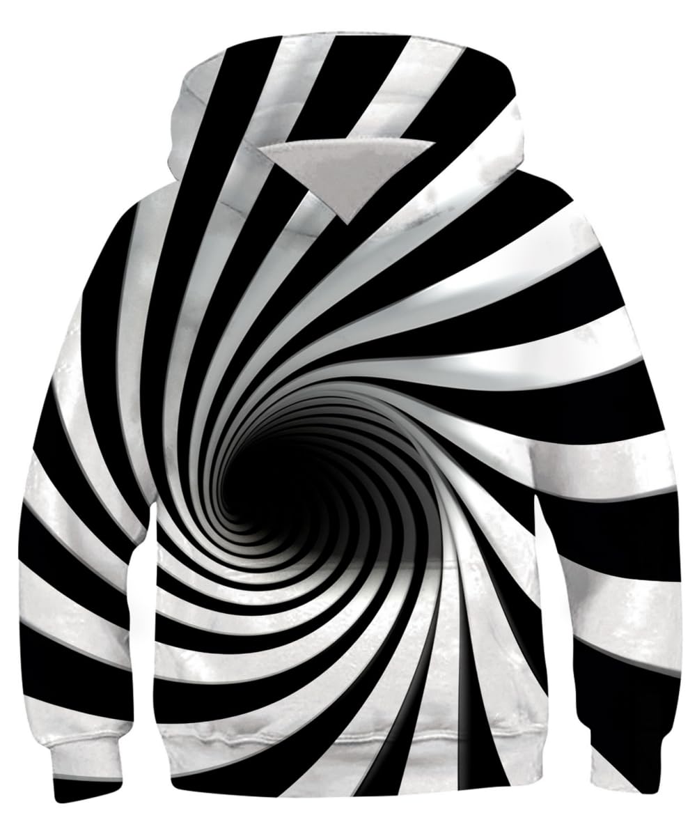 AIDEAONE Boys Hoodies 3D Print Pullover Hoody Sweatshirt Funny Hoodies with Pocket L