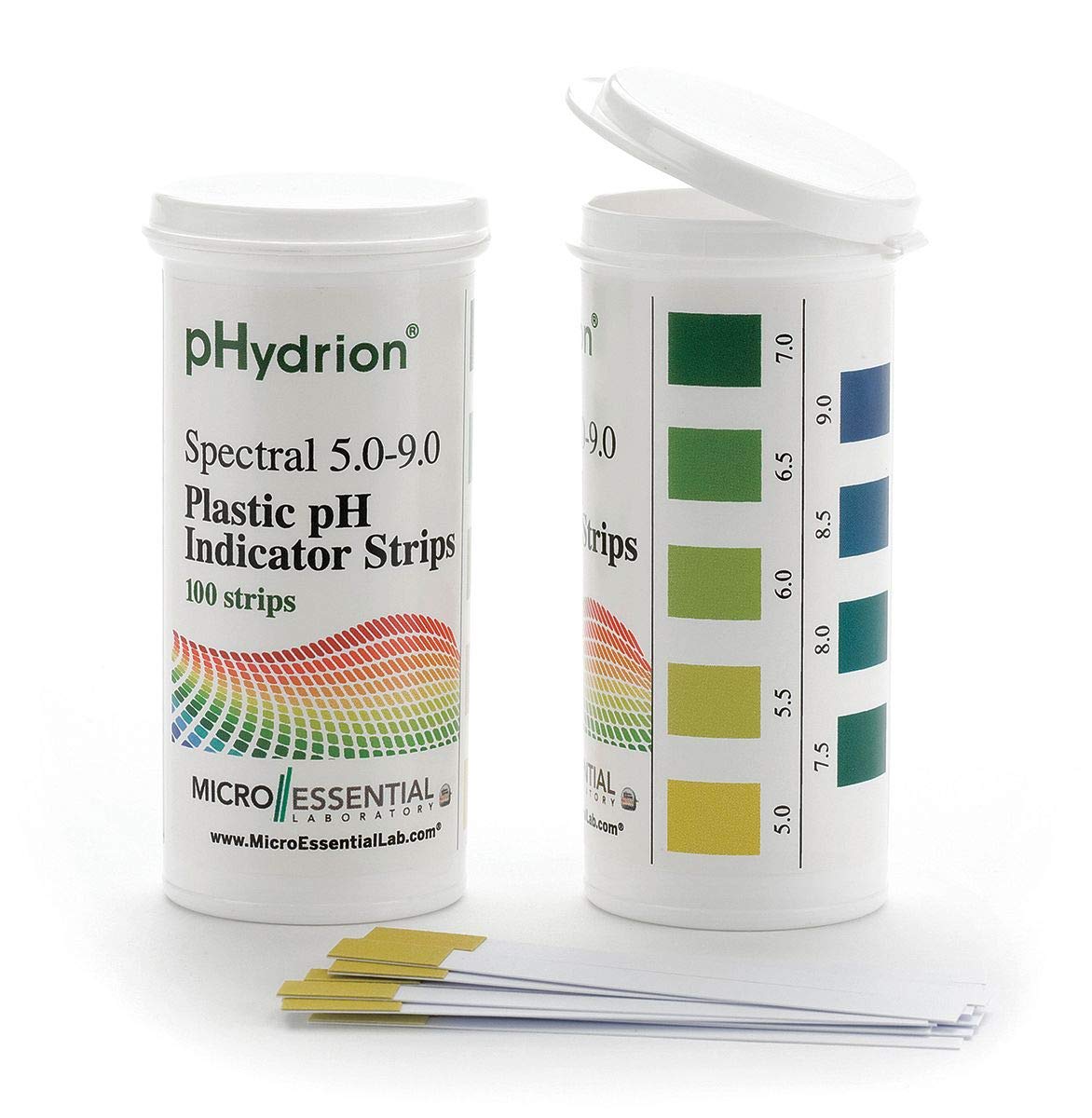 MICRO ESSENTIAL 9400 pH Strips Hydrion Spectral 5-9 PK 100 WLM