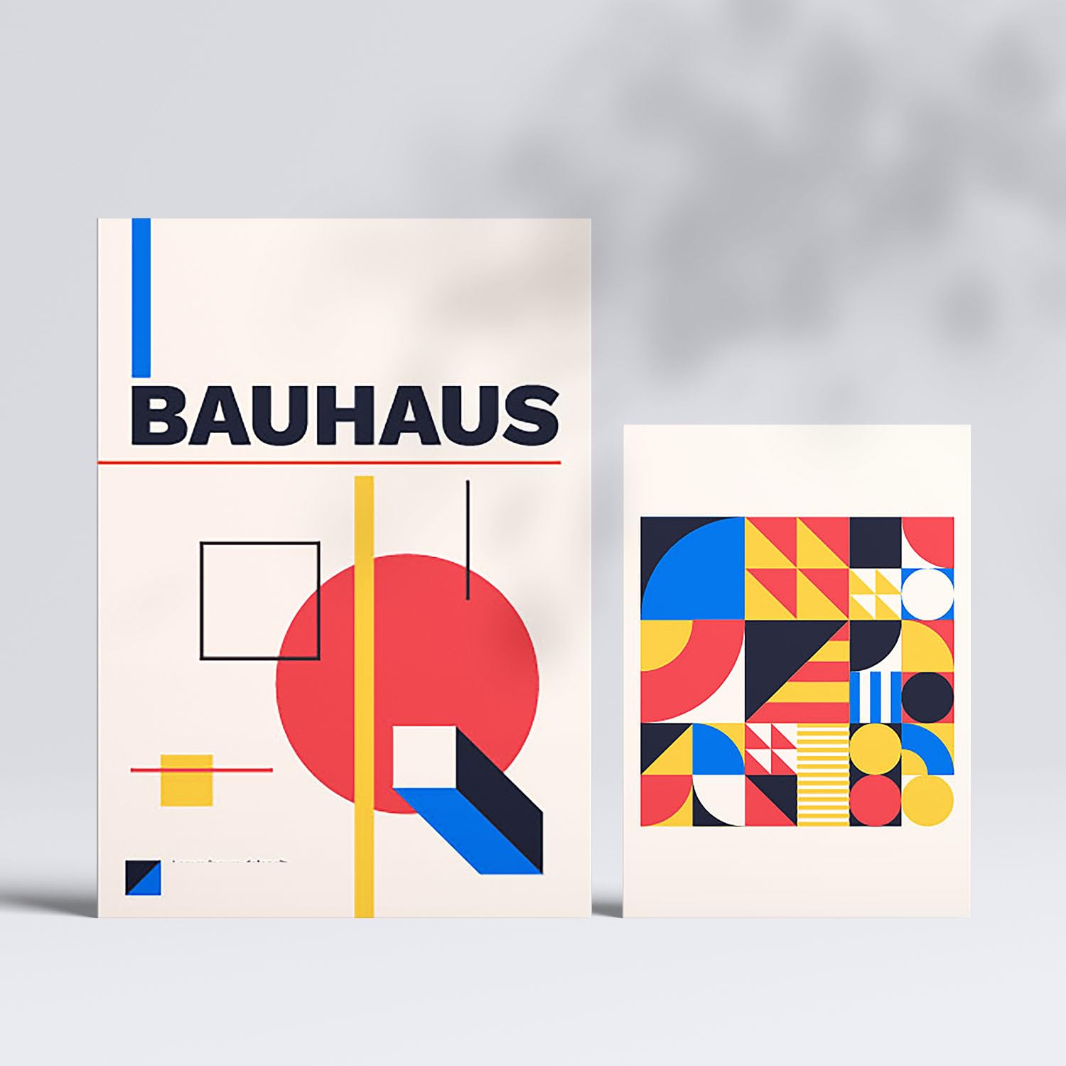 Nacnic Set of 6 Prints in Bauhaus Style 3. Geometric design collection Prints. Aesthetic Decorative Printss for your living room bedroom - Image 2