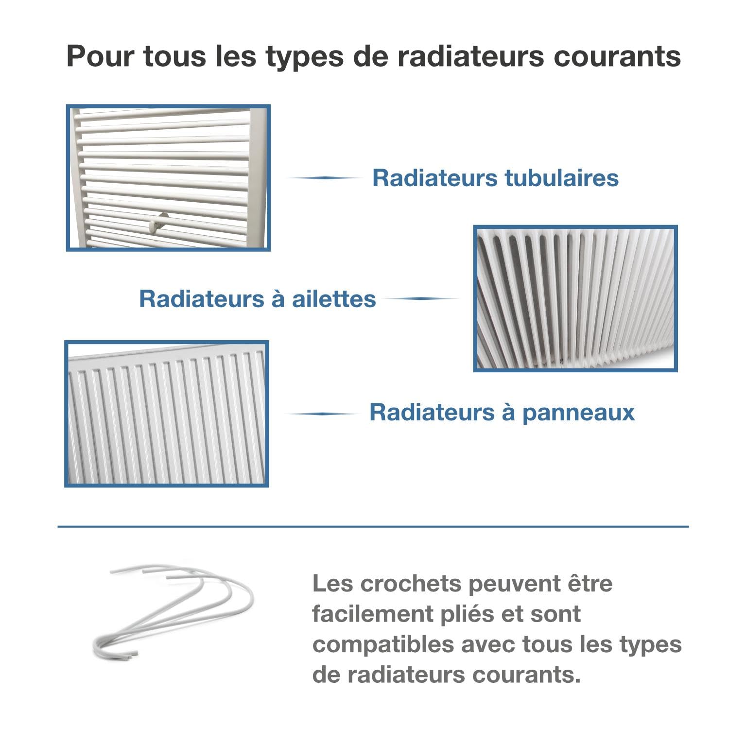 Lot de 3 humidificateurs d’air pour le radiateur - En céramique - Motif floral