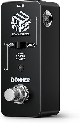Vista 86 de Donner - Pedal octavador de guitarra, pedal octavador digital Harmonic Square, cambio de tono, 7 tipos de tono, 3 modos de tono: sostenido, Octava