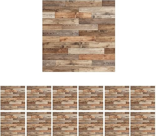 Miniatura 1 de SAMCAMI Accesorios para casa de muñecas en miniatura, papel tapiz y suelo de casa de muñecas autoadhesivos, accesorios para casa de muñecas mini