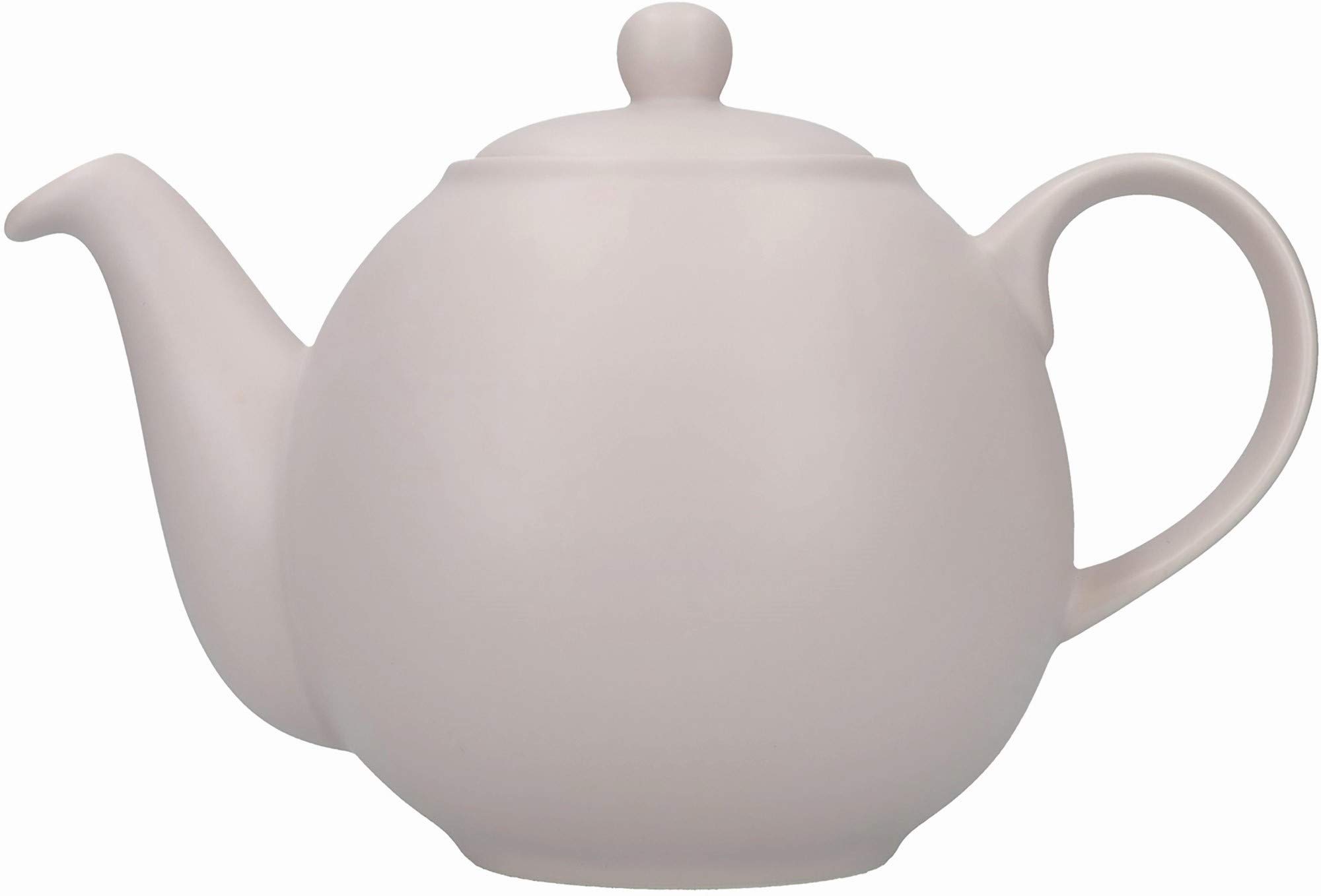 London PotteryGlobe Teapot with Strainer in Gift Box, Ceramic, Nordic Pink, 4 Cup (900 ml)