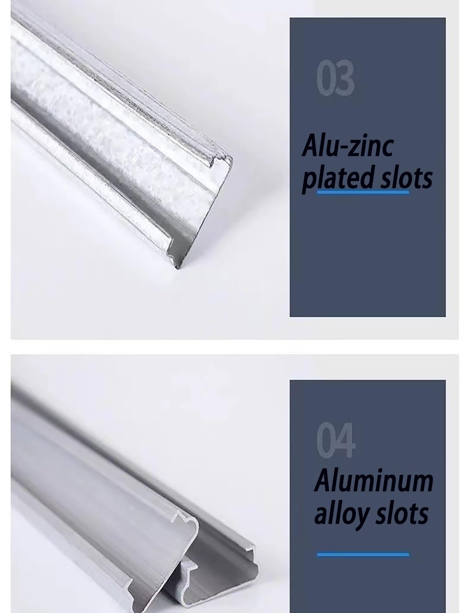 Kit de Fixation pour Film de Serre : profilé en U en Alliage d'aluminium avec Ressorts oscillants - Pinces de Fixation Robustes pour Tunnels en polyéthylène (1,2 mm x 394 po)