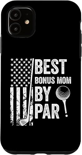 Miniatura 7 de iPhone XXS Best Bonus Mom By Par USA Flag Golf Mother's Day Golfing Mom Case