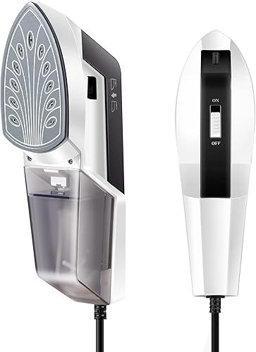 HOMETOP Vaporizador de mano para ropa, calentamiento rápido de 30 segundos, potente vaporizador de ropa y tela de 1300 W, elimina las arrugas,