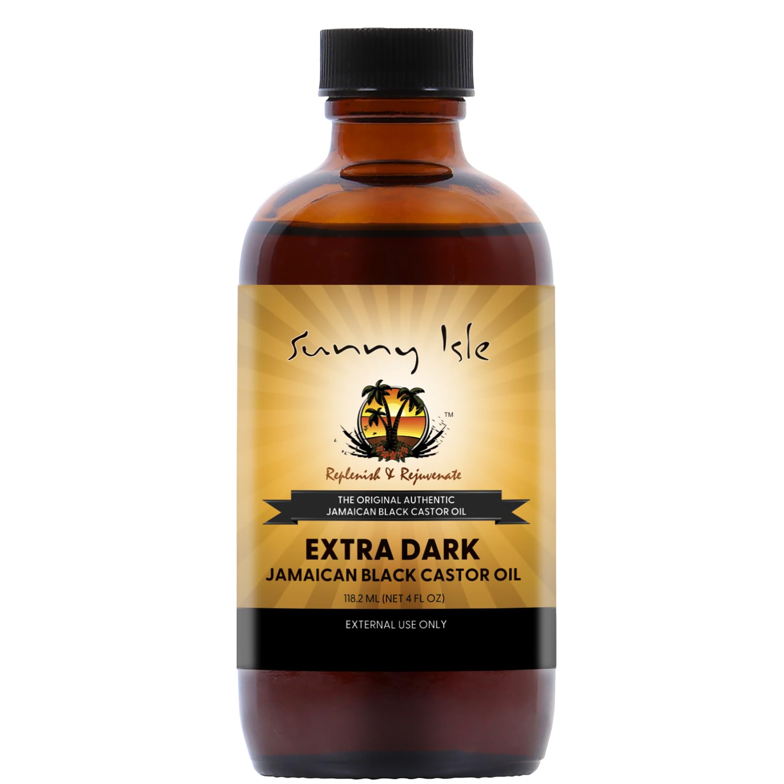 Sunny Isle Jamaican Black Castor Oil Extra Dark 4 Oz.