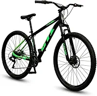 Bicicleta Aro 29 Modelo GTI Roma 21V Marchas Alumínio Tamanho 17 Freio Disco Suspensão MTB Cabeamento Interno