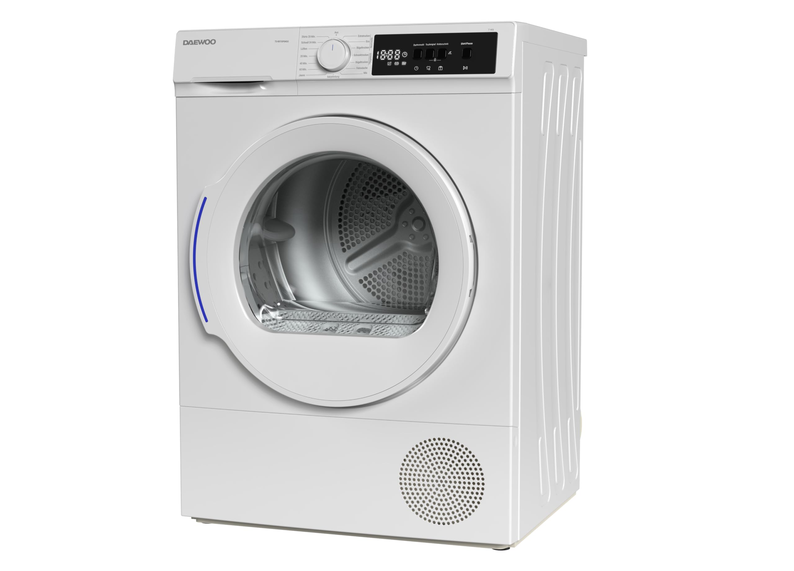 Daewoo TD-BR7GP0WD0-DE Wäschetrockner 7kg D 15 Trockenprogramme Weiß