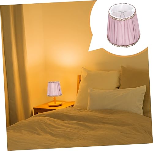 Miniatura 4 de DOITOOL Pantalla de tela festoneada para lámpara de pared, pantalla de tela, cubierta de luz, pantallas de lámpara para hotel, cubierta de lámpara