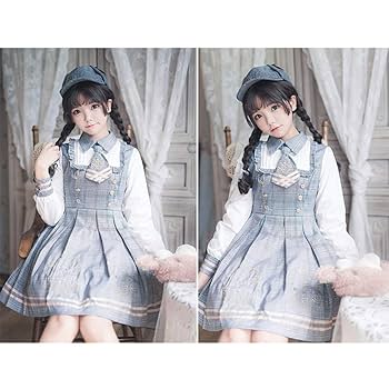 Amazon.co.jp: ワンピース ロリータ 長袖 制服 コスプレ 衣装