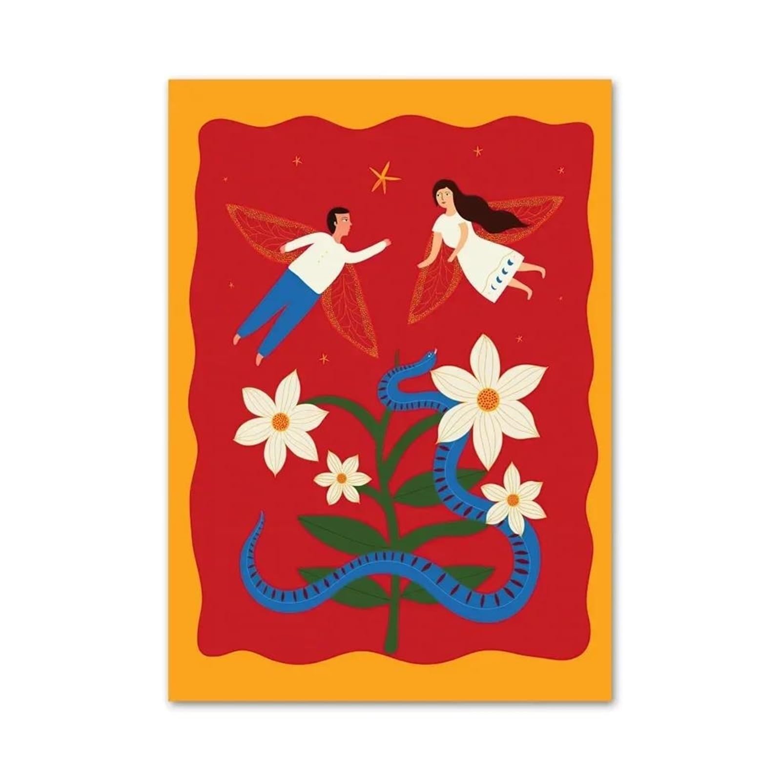 Affiches abstraites femme serpent | Éveillez votre décoration murale